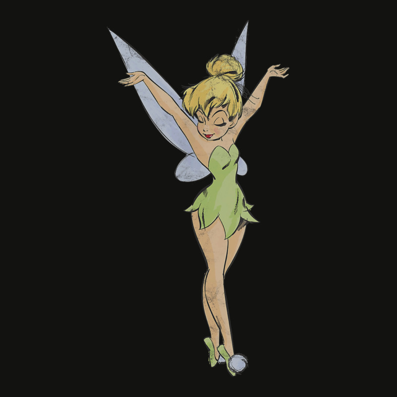 Peter Pan Tinker Bell Arms Up Profile Mirror Dance Scorecard Crop Tee by althubich | Artistshot