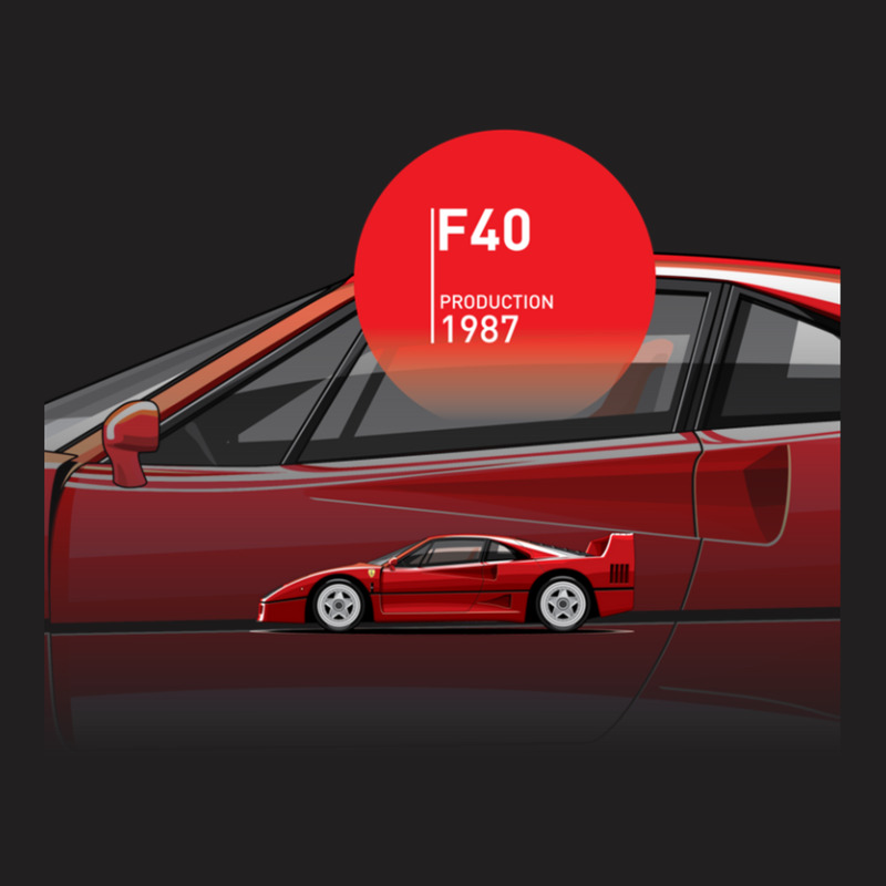 Supercar F40 Production 1987 T-shirt | Artistshot