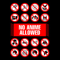 Anime Signs - Not Allowed Men's Long Sleeve Pajama Set | Artistshot