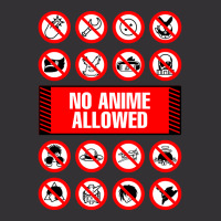 Anime Signs - Not Allowed Vintage Hoodie | Artistshot