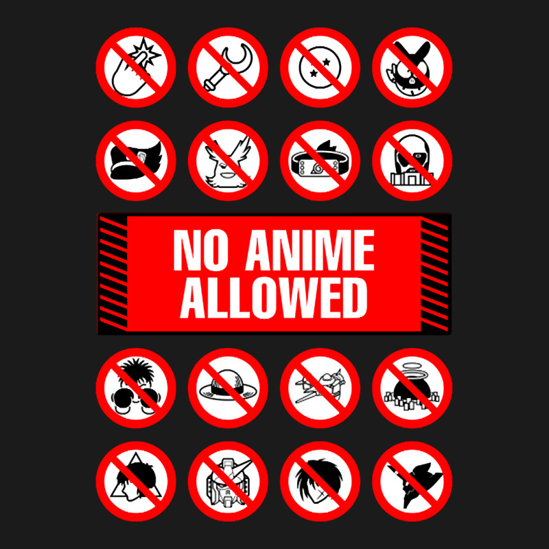 Anime Signs - Not Allowed Full-length Apron | Artistshot