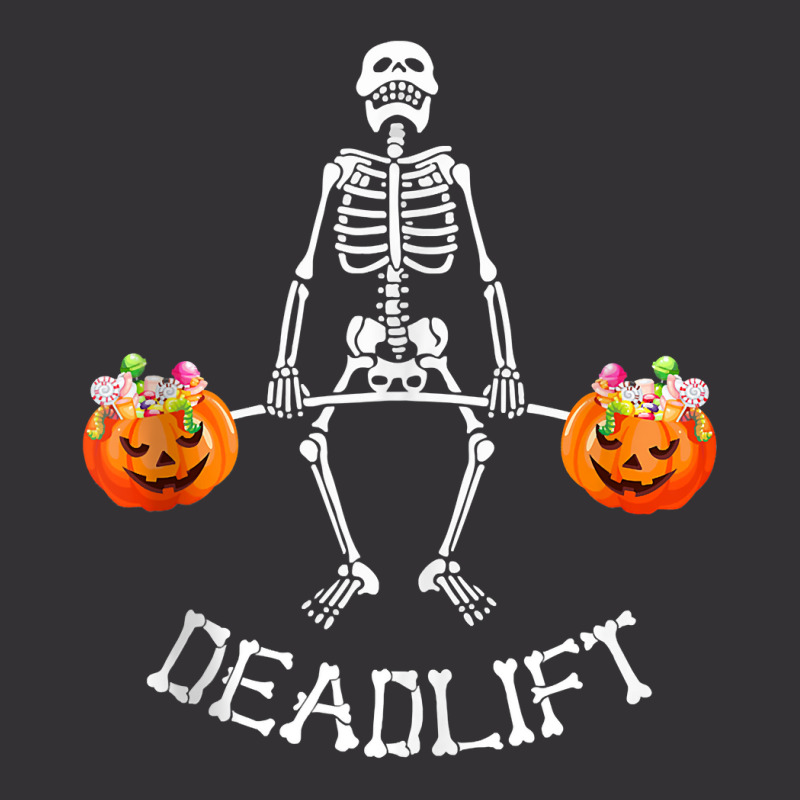 Skeleton Dead Lift Candy Buckets Gym Workout Halloween Tank Top Vintage Hoodie | Artistshot