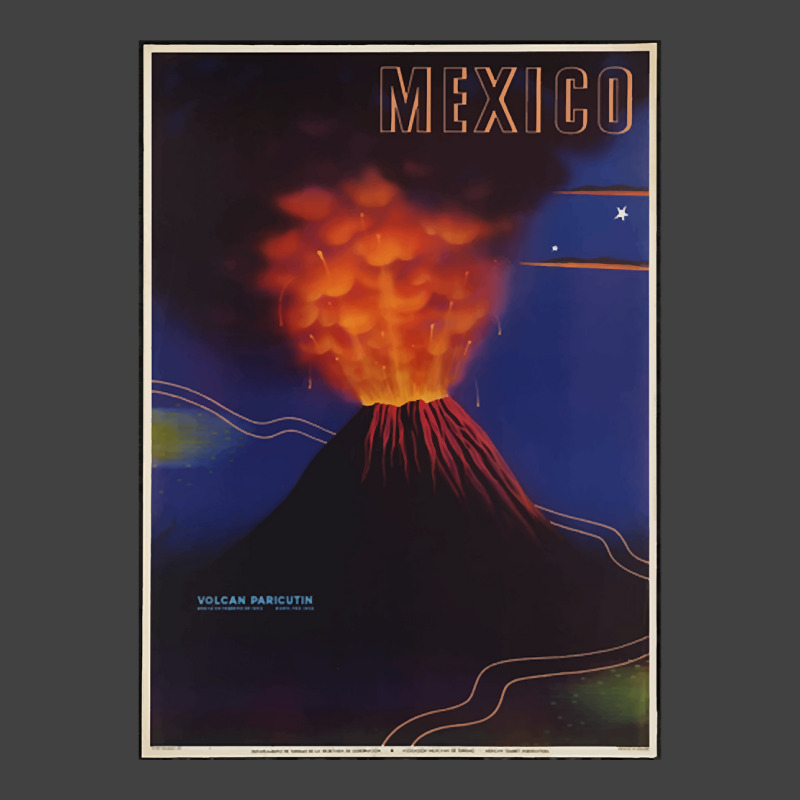 Vintage Mexico Travel Poster - Volcano Vintage T-shirt | Artistshot