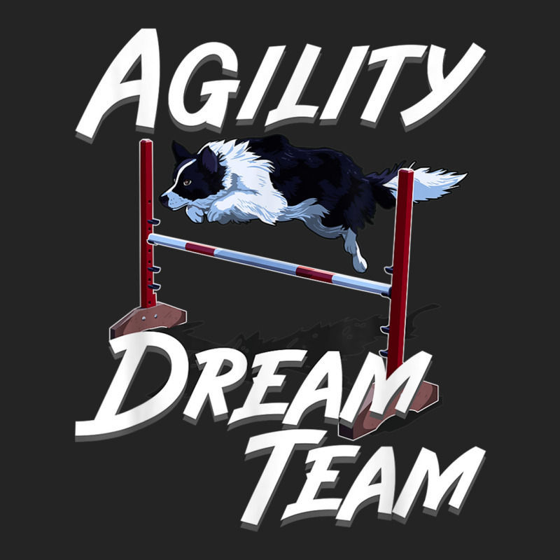 Cute Border Collie Agility Dream Team Dog Sport 3/4 Sleeve Shirt by IsabelConstance | Artistshot