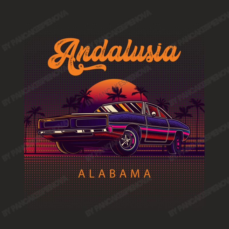 Andalusia Alabama Retro Vintage 80s 90s Muscle Cars Retrowave Aestheti Ladies Fitted T-shirt | Artistshot