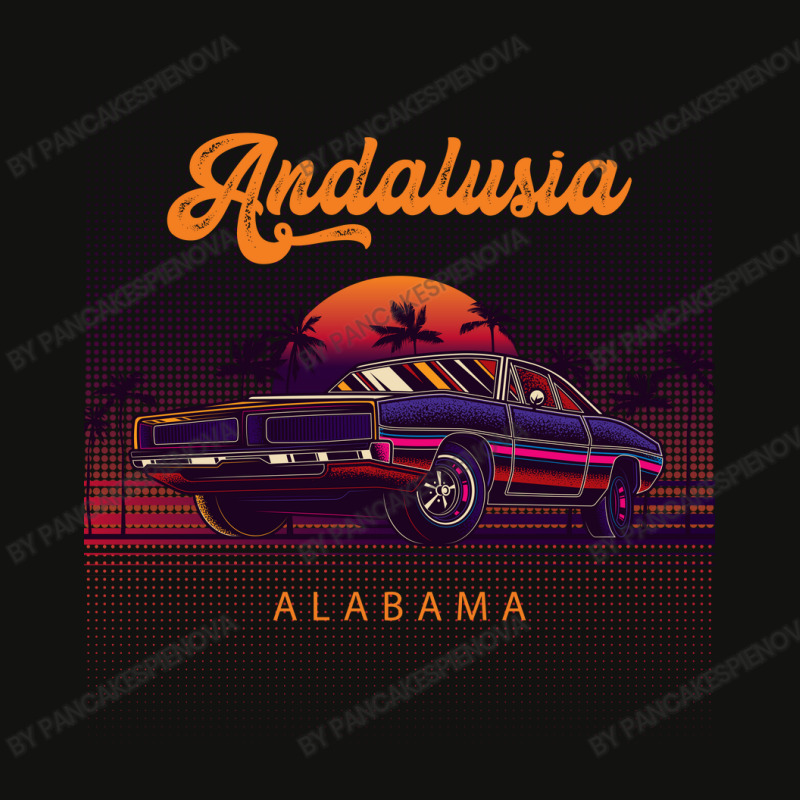 Andalusia Alabama Retro Vintage 80s 90s Muscle Cars Retrowave Aestheti Scorecard Crop Tee | Artistshot