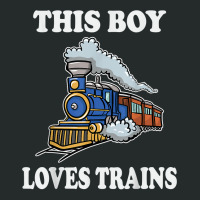 This Boy Loves Trains Gift Train Wagon Lover Gifts T Shirt Women's Triblend Scoop T-shirt | Artistshot