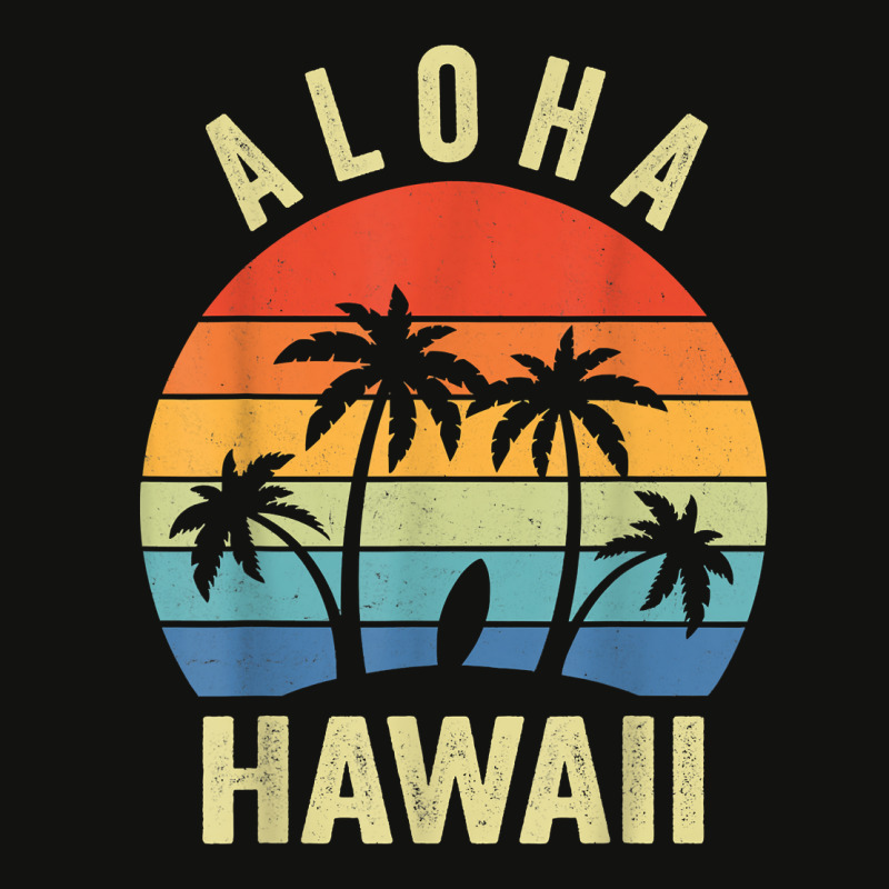 Aloha Hawaii Hawaiian Island Shirt Palm Beach Surfboard Surf T Shirt Scorecard Crop Tee by cm-arts | Artistshot