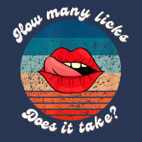 Funny Lips How Many Licks Does It Take Retro Vintage T Shirt Ladies Denim Jacket | Artistshot