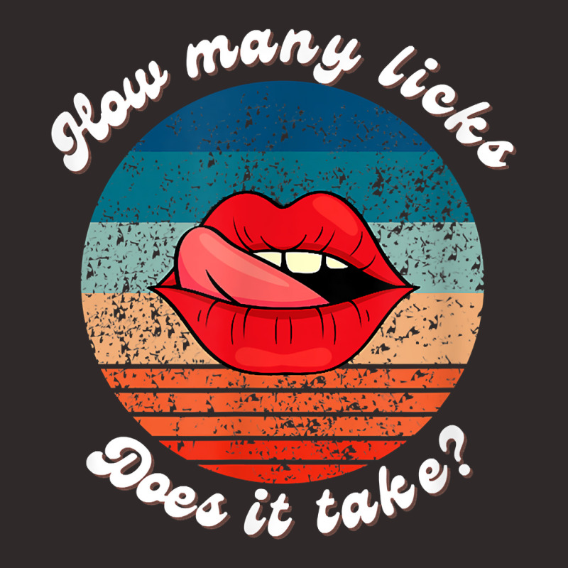 Funny Lips How Many Licks Does It Take Retro Vintage T Shirt Racerback Tank by cm-arts | Artistshot