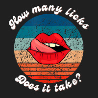 Funny Lips How Many Licks Does It Take Retro Vintage T Shirt Ladies Polo Shirt | Artistshot