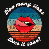 Funny Lips How Many Licks Does It Take Retro Vintage T Shirt Scorecard Crop Tee | Artistshot