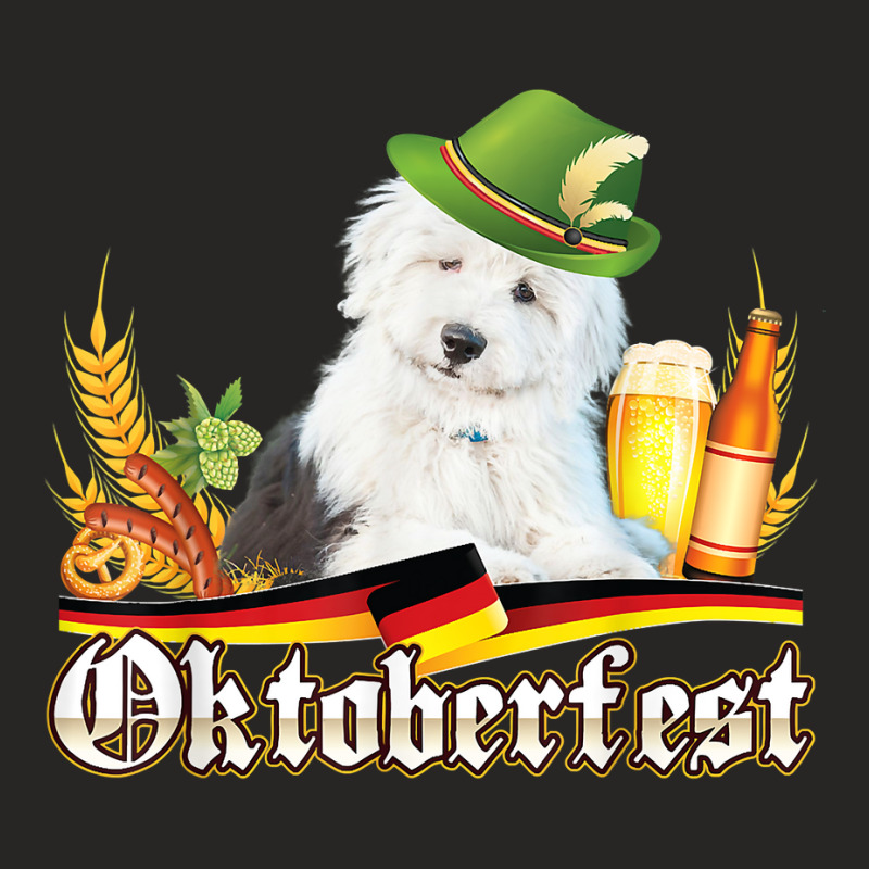 Old English Sheepdog Dog Beer Oktoberfest Prost Beer T Shirt Ladies Fitted T-Shirt by cm-arts | Artistshot