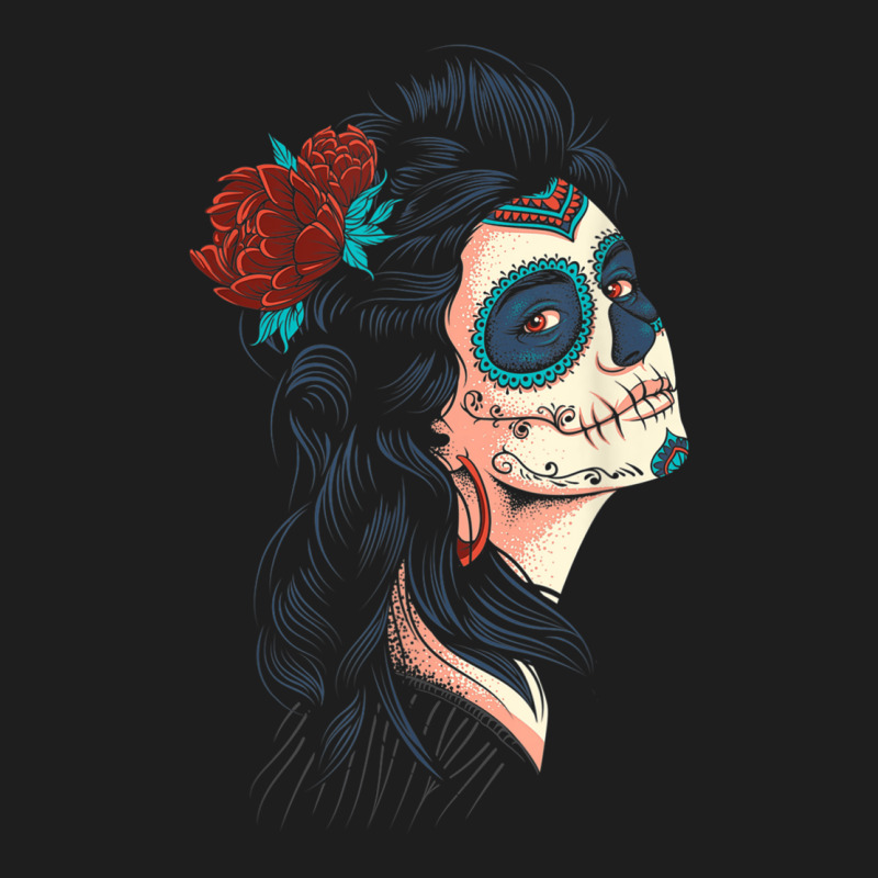 Cute Lady Of The Deadla Calavera Catrina Santa Muerte Classic T-shirt by IsabelConstance | Artistshot