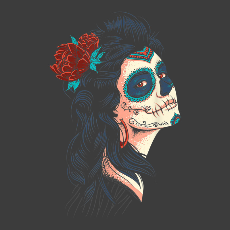 Cute Lady Of The Deadla Calavera Catrina Santa Muerte Men's Polo Shirt by IsabelConstance | Artistshot