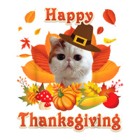 Happy Thanksgiving Exotic Shorthair Cat I'm Thankful For My T Shirt Crewneck Sweatshirt | Artistshot