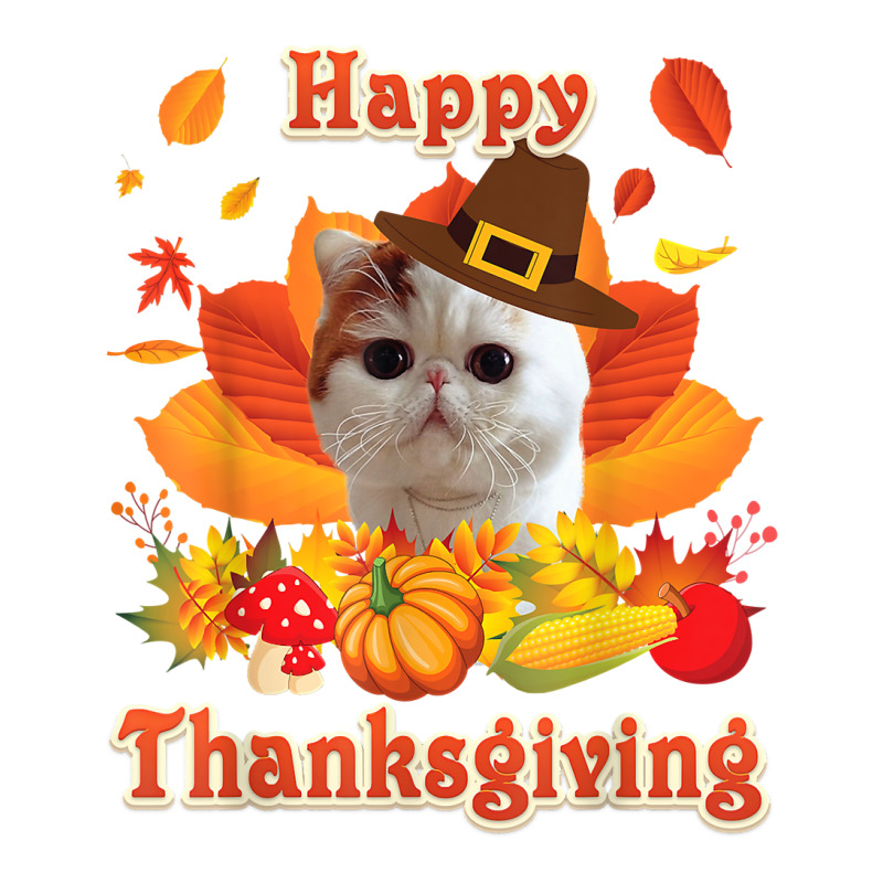 Happy Thanksgiving Exotic Shorthair Cat I'm Thankful For My T Shirt Crewneck Sweatshirt by alishia3asa | Artistshot