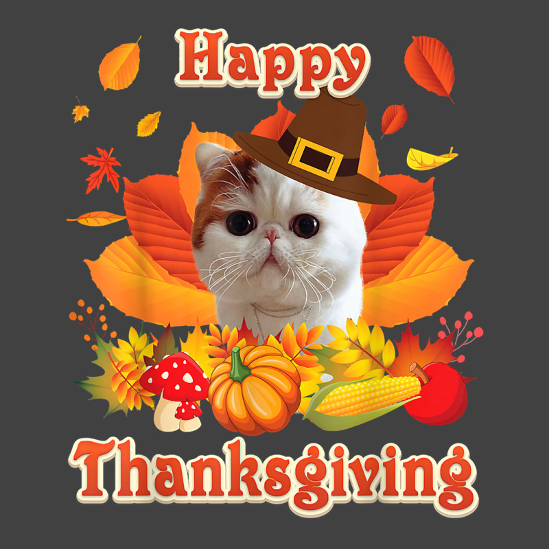 Happy Thanksgiving Exotic Shorthair Cat I'm Thankful For My T Shirt Vintage T-Shirt by alishia3asa | Artistshot