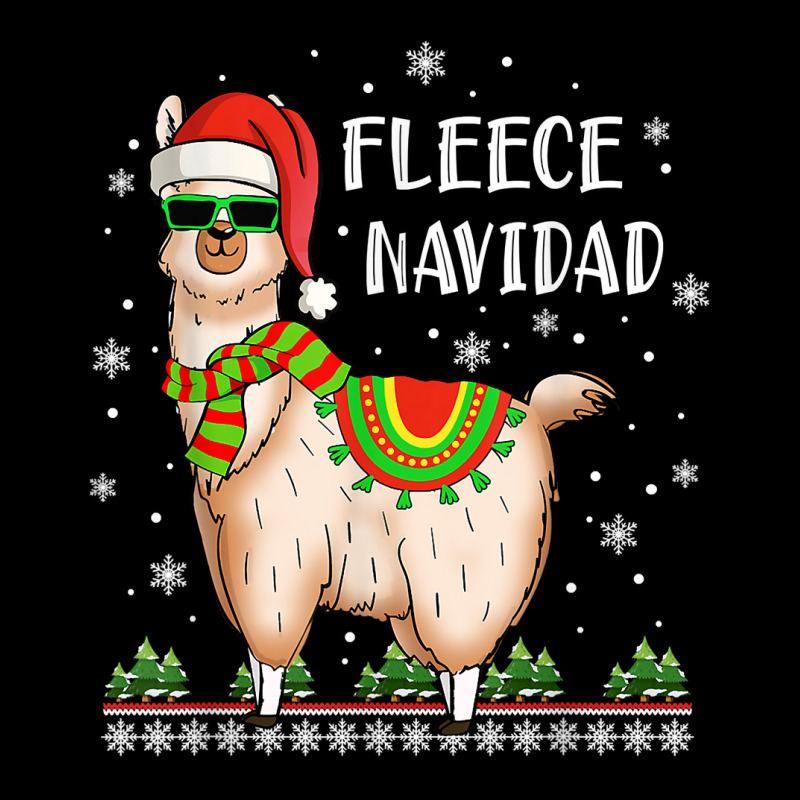 Fleece Feliz Navidad Llama Christmas Cute Xmas Alpaca Gift T Shirt Adjustable Cap | Artistshot