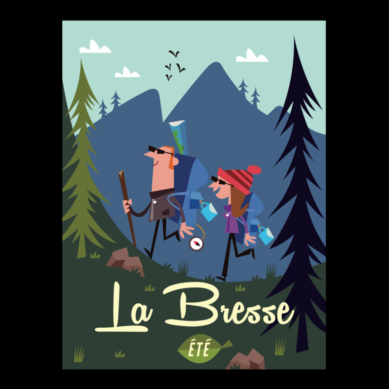 La Bresse Poster Cropped Hoodie by AlmaWilliams | Artistshot