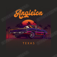 Angleton Texas Retro Vintage 80s 90s Muscle Cars Retrowave Aesthetic Ladies Fitted T-shirt | Artistshot