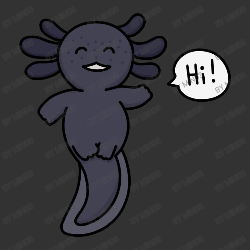 Melanoid Axolotl (black Axolotl) Saying Baby Bodysuit by Min03 | Artistshot