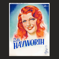 Vintage Rita Hayworth Film Poster Ladies Fitted T-shirt | Artistshot