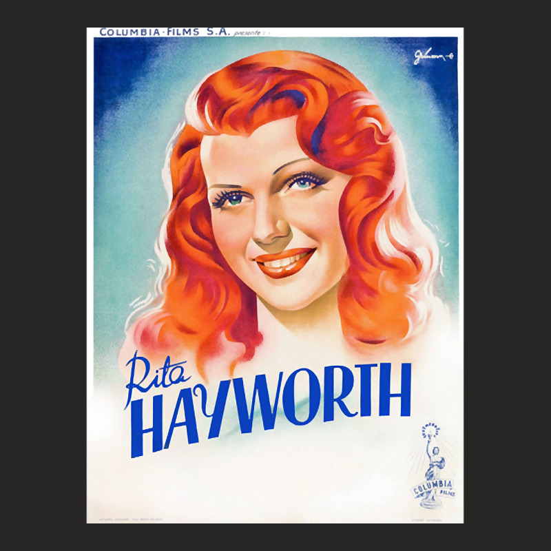 Vintage Rita Hayworth Film Poster Ladies Fitted T-Shirt by Kenlapnek62 | Artistshot