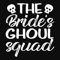 The Brides Ghoul Squad Spooky Halloween Bride Wedding Squad Crop Top | Artistshot