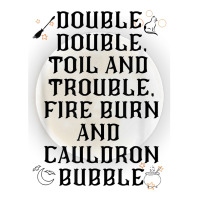 Double, Double Toil And Trouble Mystical Moon Poetic Play T Shirt Unisex Hoodie | Artistshot