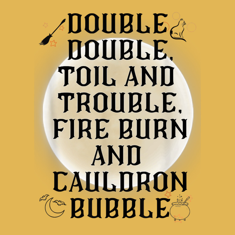 Double, Double Toil And Trouble Mystical Moon Poetic Play T Shirt Vintage Hoodie And Short Set | Artistshot