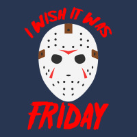 Halloween I Wish It Was Friday - Scary Hockey Mask Men Denim Jacket | Artistshot