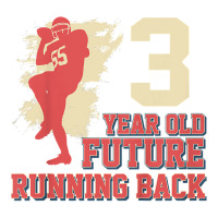 Kids Future Running Back Football 3 Year Old 3rd Birthday T Shirt V-neck Tee | Artistshot