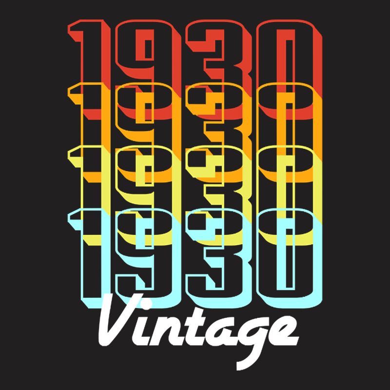 Vintage Since 1930 Old Men Women Retro Sunset T-shirt | Artistshot