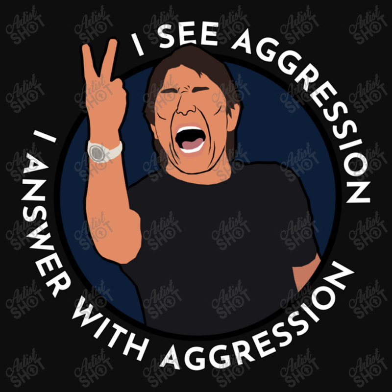 Antonio Conte Answer With Aggression Essential Crop Top by MylaLe | Artistshot