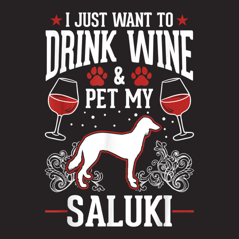 Saluki And Wine Persian Greyhound Saluki T Shirt Vintage Cap by cm-arts | Artistshot