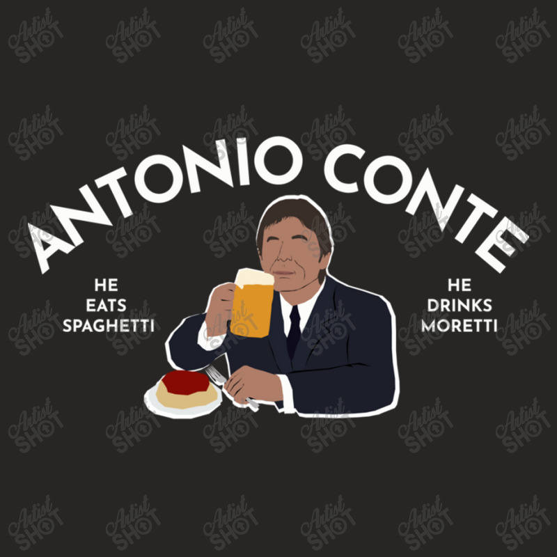 Antonio Conte He Eats Spaghetti He Drink Moretti Essential Ladies Fitted T-Shirt by MylaLe | Artistshot