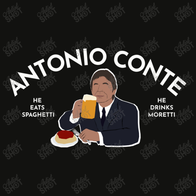 Antonio Conte He Eats Spaghetti He Drink Moretti Essential Scorecard Crop Tee by MylaLe | Artistshot