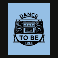 Dance To Be Free (royal Blue) Scorecard Crop Tee | Artistshot