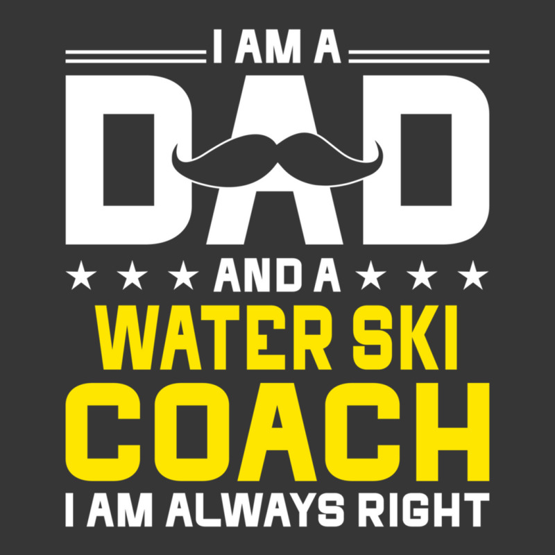 Dad Water Ski Coach Always Right Funny Water Ski Coach Humor Long Slee Toddler Hoodie by cm-arts | Artistshot