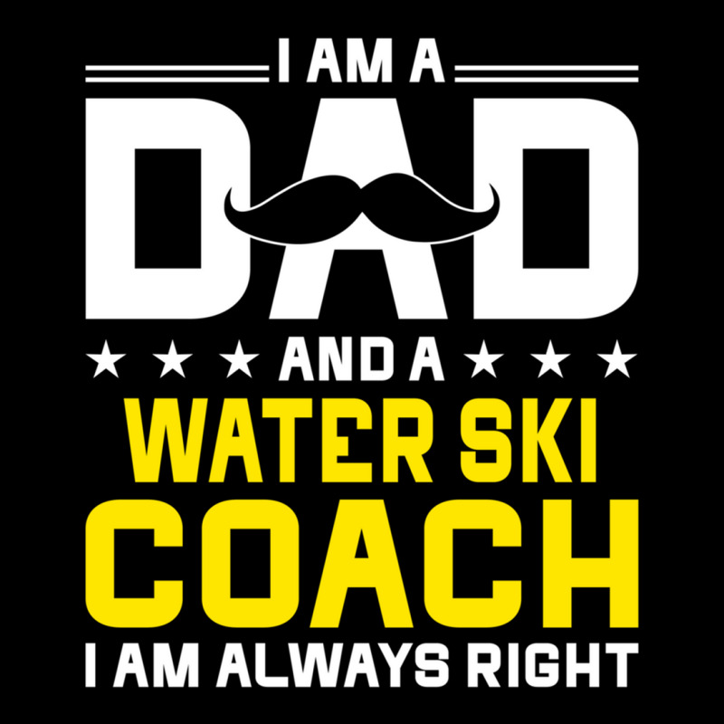 Dad Water Ski Coach Always Right Funny Water Ski Coach Humor Long Slee Toddler Sweatshirt by cm-arts | Artistshot