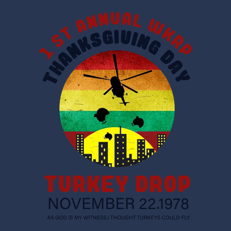 First Anuual  Wkrp Thanksgiving Day Turkey Drop Men Denim Jacket | Artistshot
