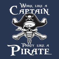 Work Like A Captain, Party Like A Pirate Classic Graphic Men Denim Jacket | Artistshot