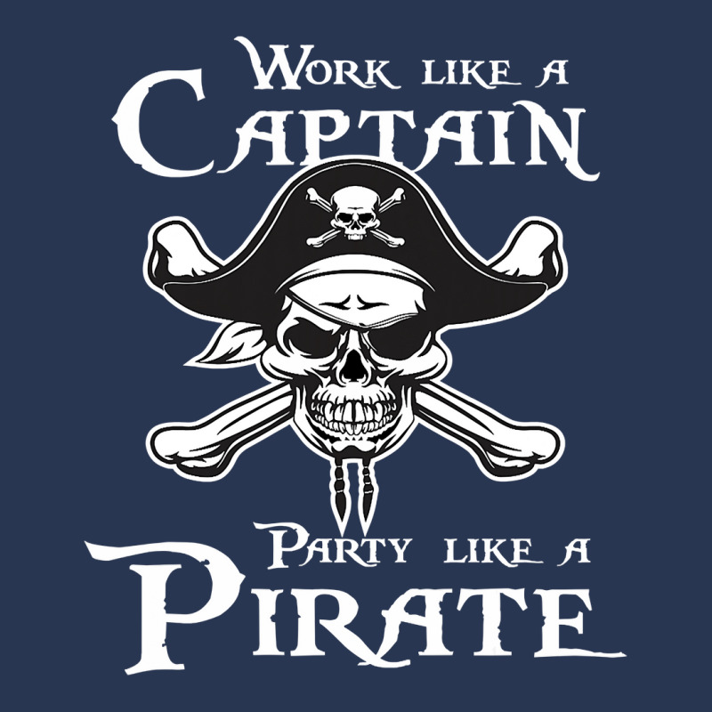 Work Like A Captain, Party Like A Pirate Classic Graphic Men Denim Jacket by cm-arts | Artistshot