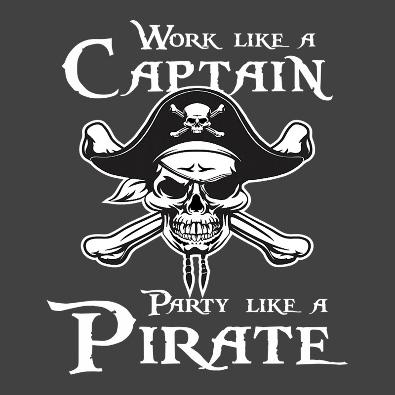 Work Like A Captain, Party Like A Pirate Classic Graphic Vintage T-Shirt by cm-arts | Artistshot