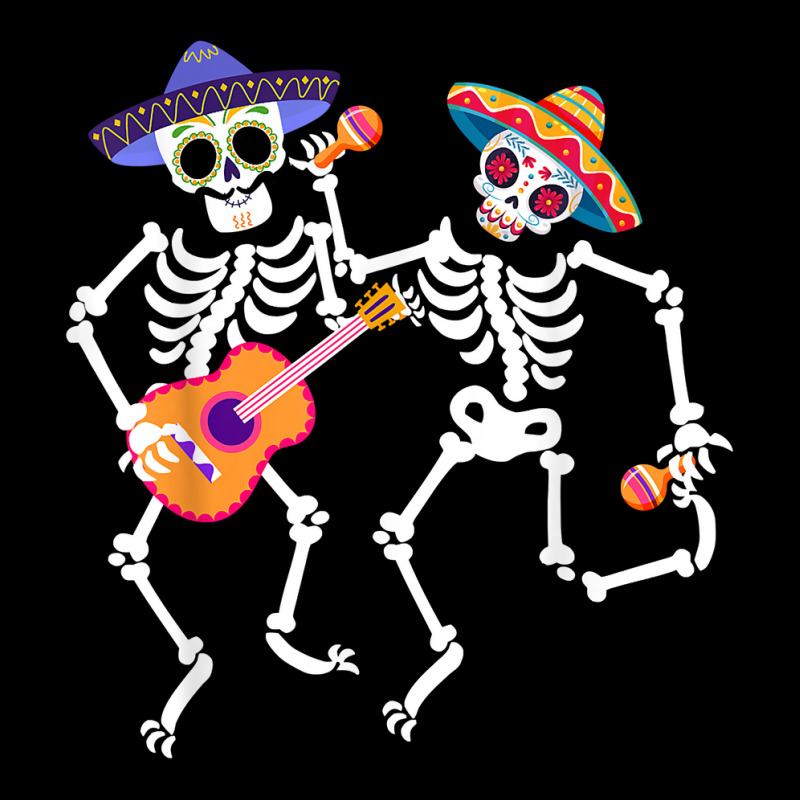 Dancing Skeleton Guitar Dia De Los Muertos Calavera Day Dead T Shirt Baby Tee by cm-arts | Artistshot