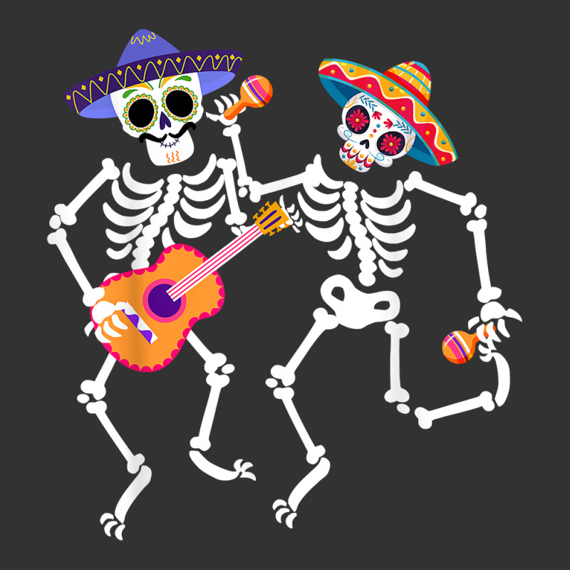 Dancing Skeleton Guitar Dia De Los Muertos Calavera Day Dead T Shirt Baby Bodysuit by cm-arts | Artistshot