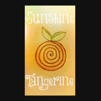 Sunshine Tangerine Landscape Canvas Print | Artistshot