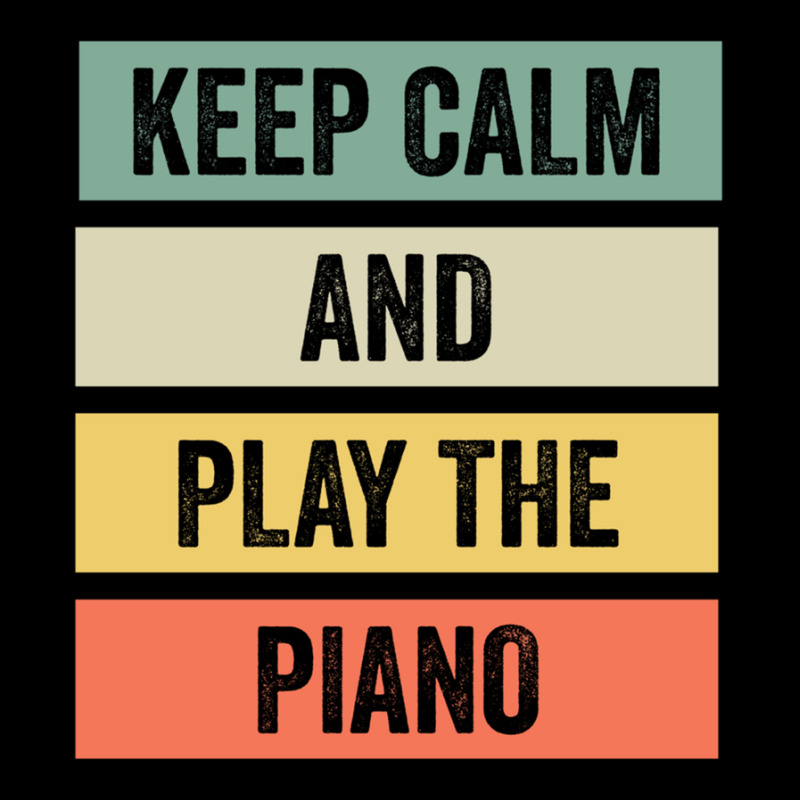 Keep Calm And Play The Piano Men's 3/4 Sleeve Pajama Set | Artistshot