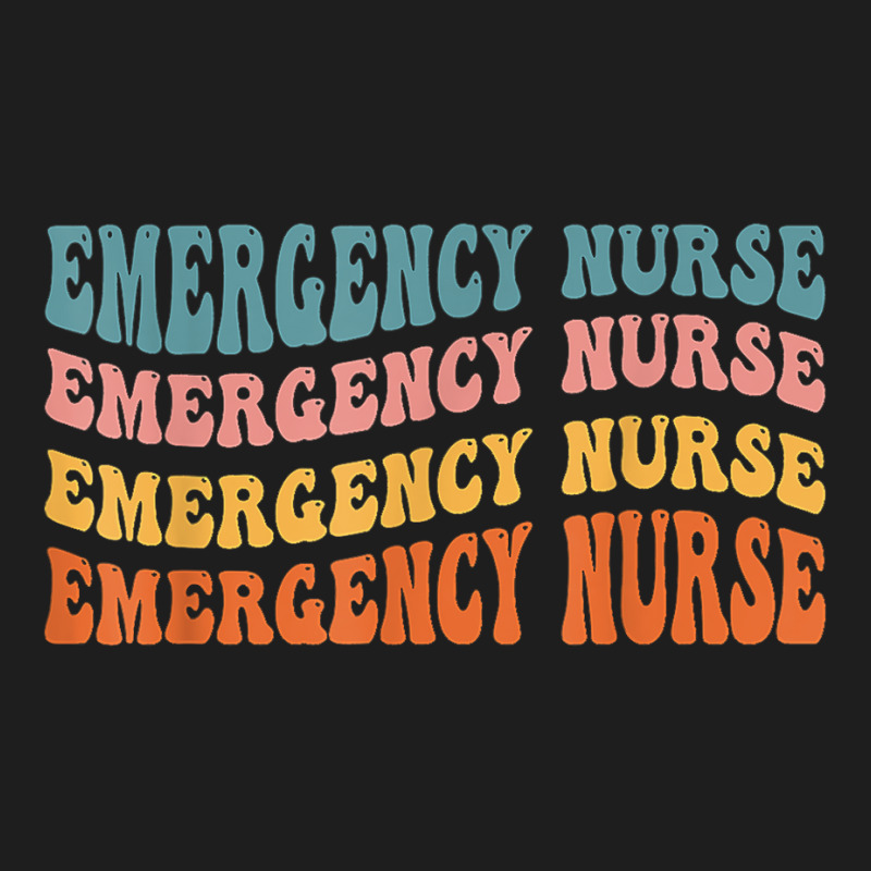 Groovy Emergency Room Nurse Tech Emergency Department Nurse T Shirt Classic T-shirt | Artistshot